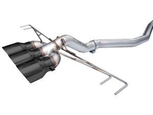 Honda Civic Type R Performance Exhaust - AWE Tuning - Cat Back Track Edition w/ Triple Diamond Black Tips - Diamond Black - 2023+